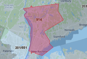 Area Code 914 Map