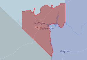 Area Code 702 Map