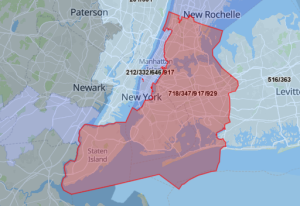 Area Code 718 Map