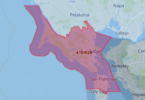 Area Code 415 Map